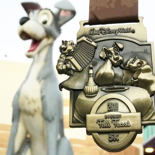 Lady and the Tramp 5K medal Wine and Dine