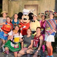 runDisney Wine and Dine prerace picture with Chef Mickey Mouse