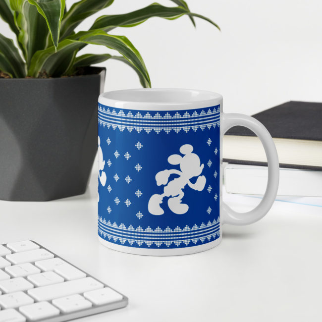rundisney ugly sweater coffee mug running mickey
