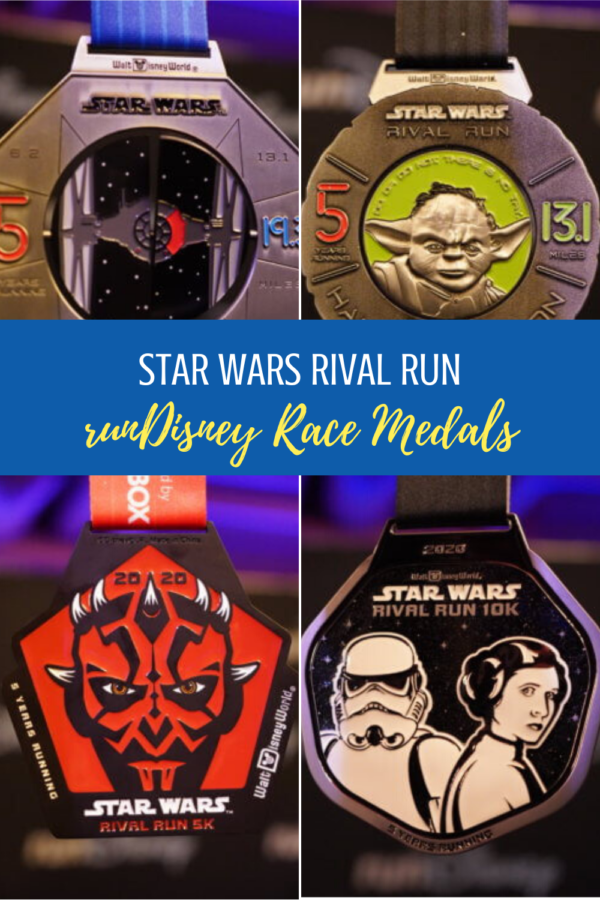 Star Wars runDisney Rival Run medals
