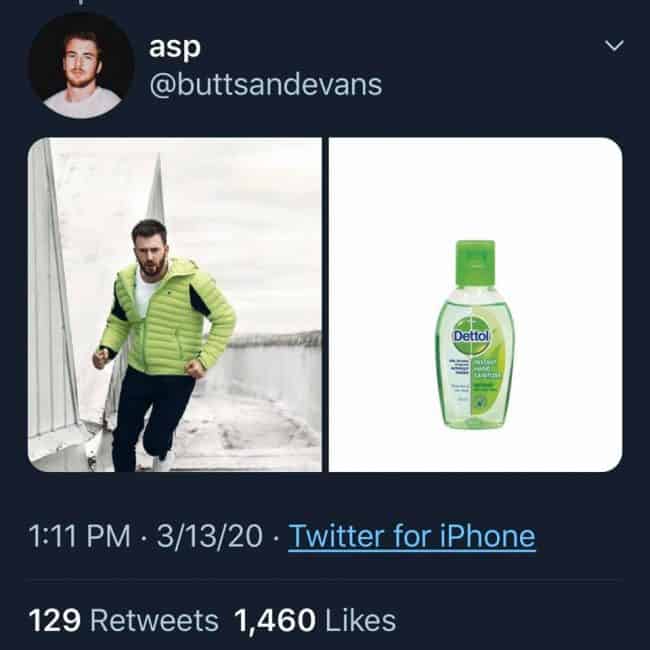 chris evans as sanitizer lime green running jacket