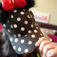 black and white dotted minnie bow hat walt life subscription box review