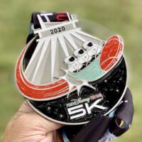 rundisney virtual race at home 5k space mountain medal