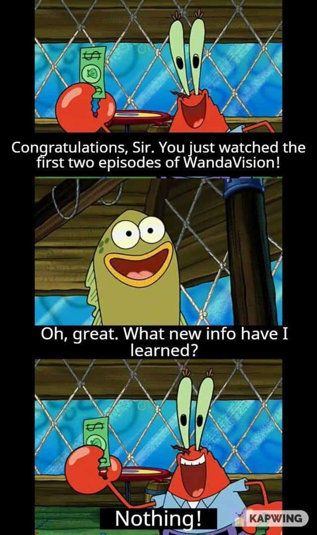wandavision meme spongebob