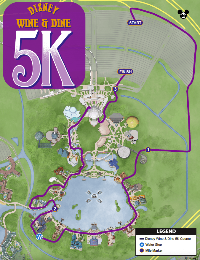 2021 wine and dine 5k course map