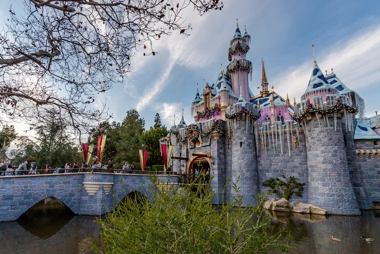disneyland castle holiday overlay. Is Disneyland busy in November?