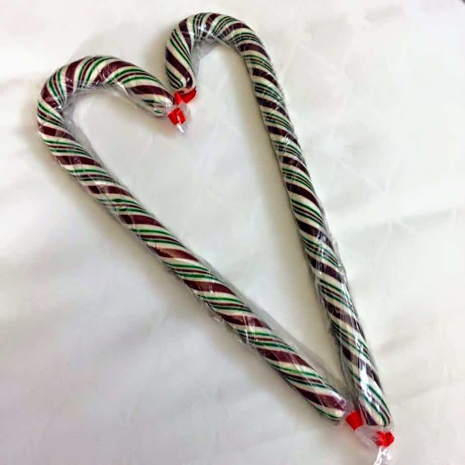 2022 how to buy a disneyland candy cane. Two canes together Shaped in a heart.