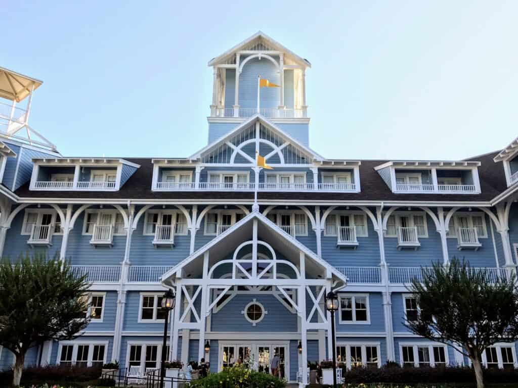 Beach Club Resort is where Cape May Cafe is located. This is where you can enjoy the best disney character dining: Minnie's Beach Bash breakfast.