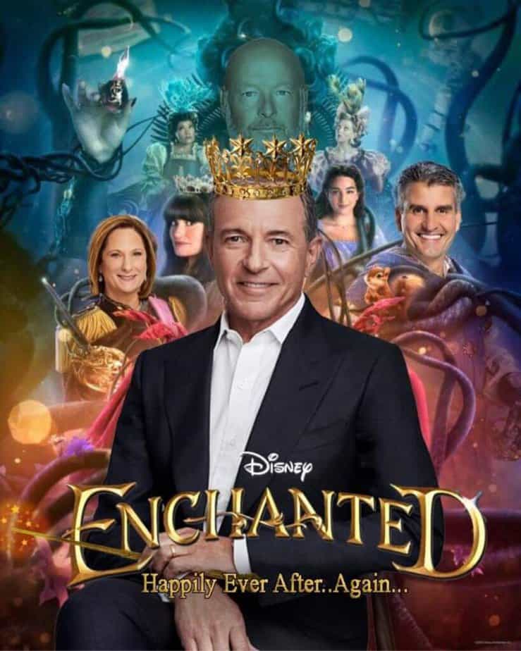 chapek v iger disney ceo memes Enchanted movie poster