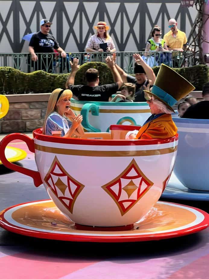 Is Disneyland busy in February? alice-and-mad-hatter-on-tea-cups