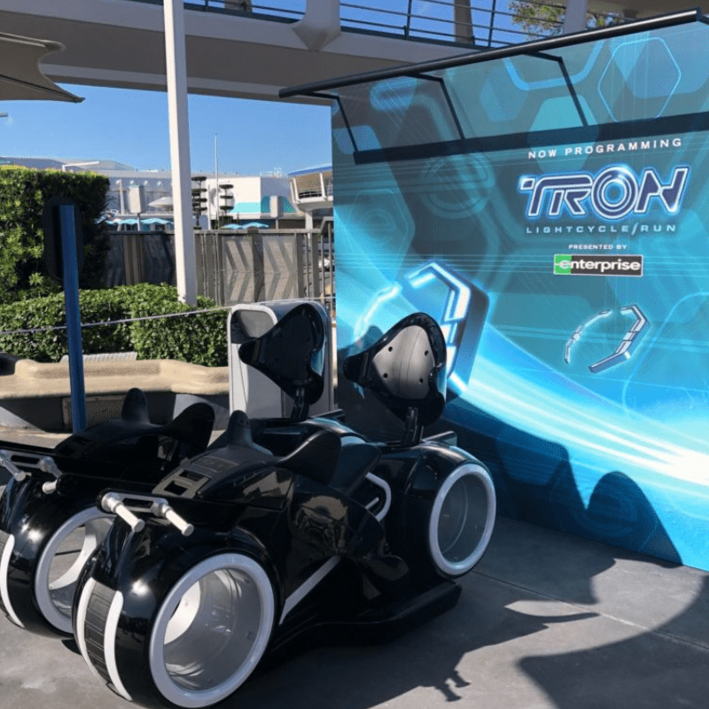 Tron-Lightcycle-Run-ride vehicle. Is this ride too scary for kids?