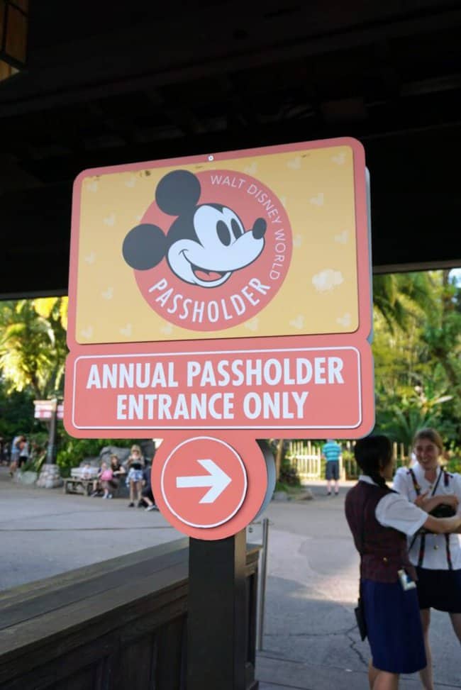 annual-passholder-entrance-sign. Navigating Disney World's Blackout Dates: Tips for Annual Passholders