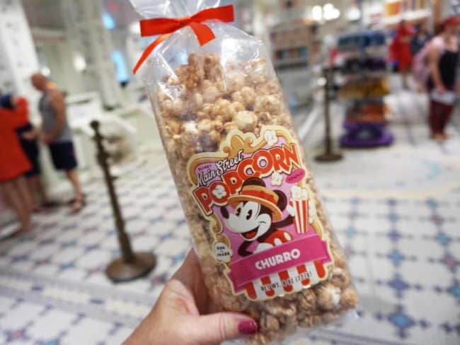 churro popcorn is a snack credit on the disney dining plan