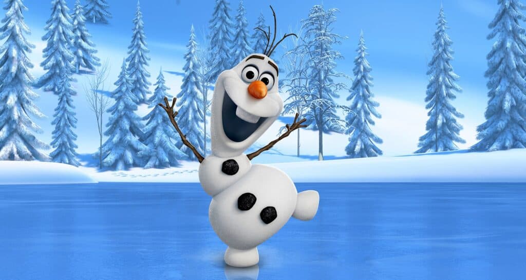olaf from Frozen disney musical movie