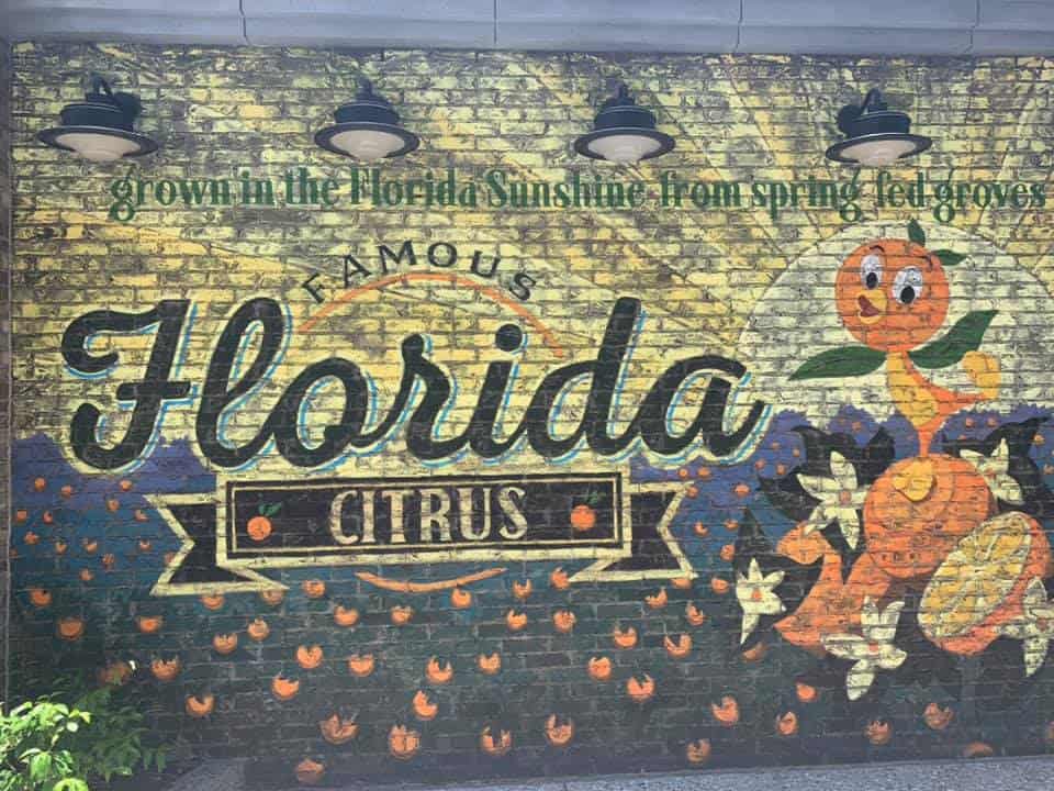 florida citrus mural at disney springs