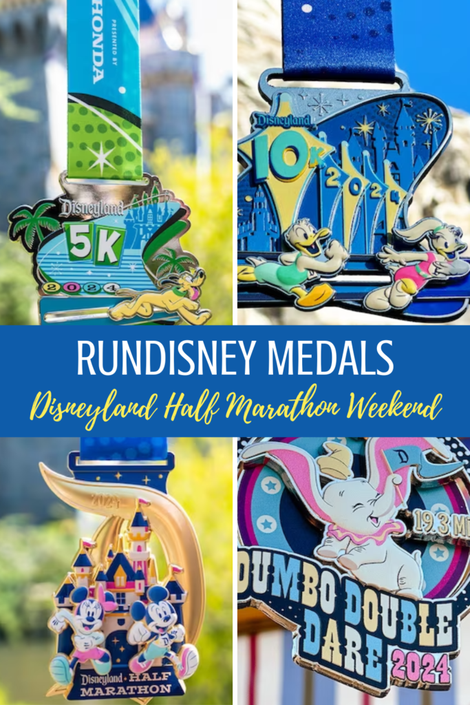 runDisney 2024 Disneyland Half Marathon Weekend Medals
