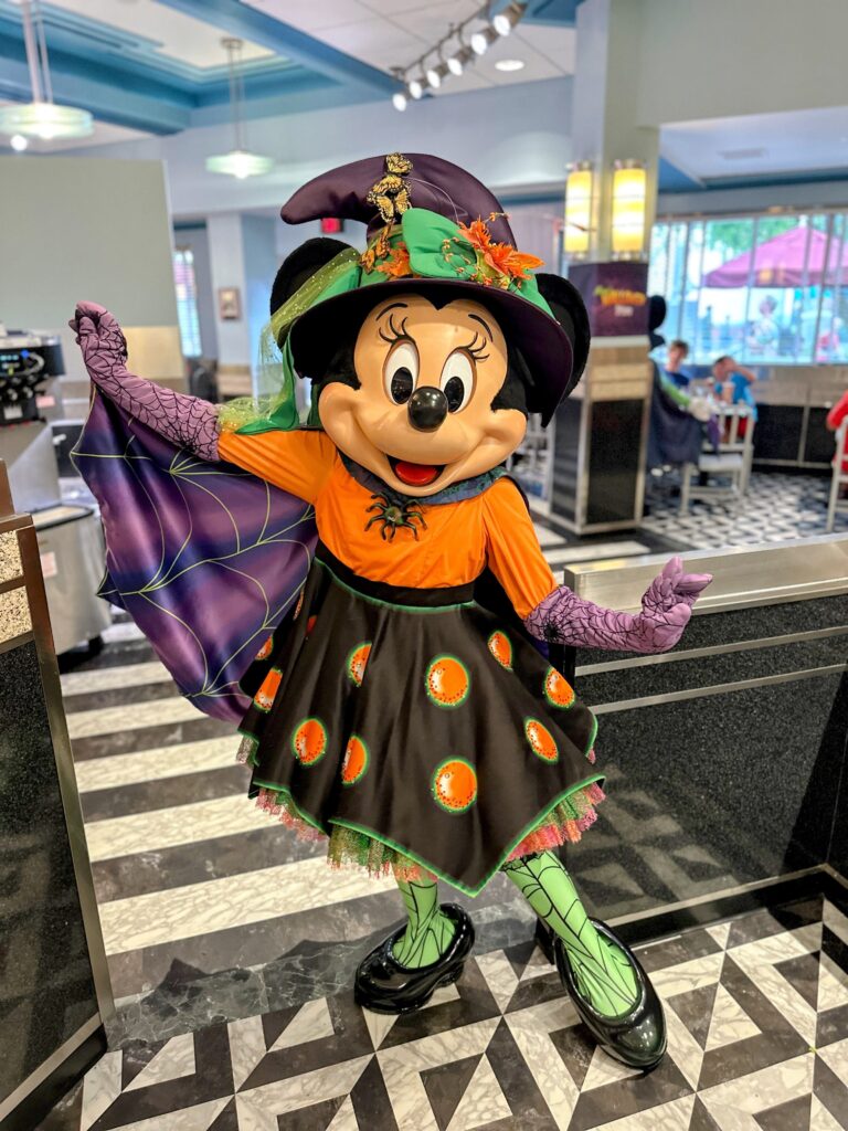 minnie mouse witch hollywood and vine character meal