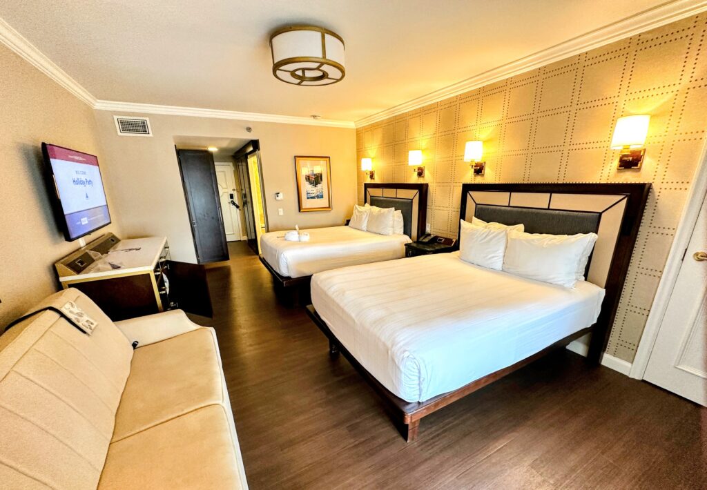 disney world yacht club room tour. 2 queen beds with laminate flooring the disneys yacht club refurbished rooms. 